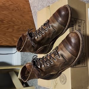 Red Wing Shoes Brown Leather Boots